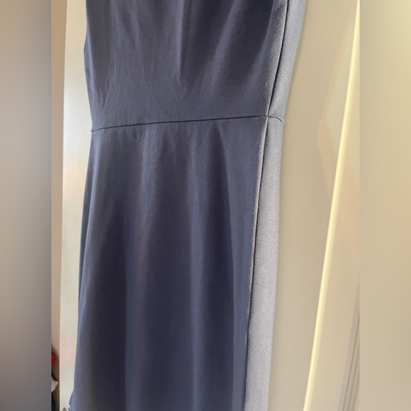 Banana Republic Smoky Blue Stretchy Dress Mid Length Women’s Size 8 - Picture 2 of 16
